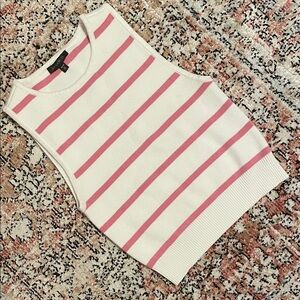 DYNAMITE pink & white striped tank top
